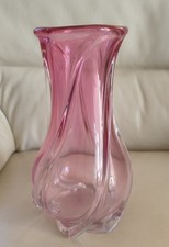 Vaso in cristallo rosa