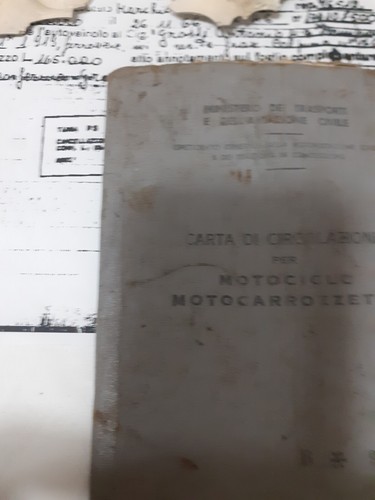Libretto targa lambretta 125 - libretto, e