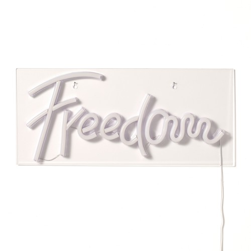 Scritta luminosa freedom neon - scritta,