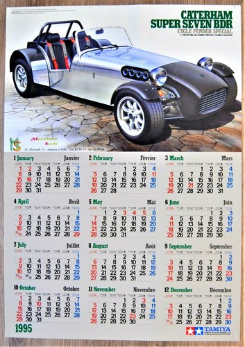 Calendrier tamiya 1995 - calendrier,