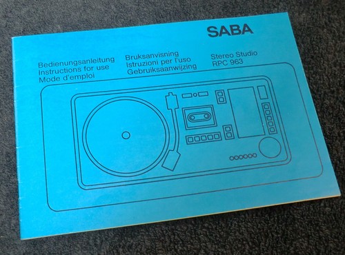 Saba stereo studio rpc - rpc, 963