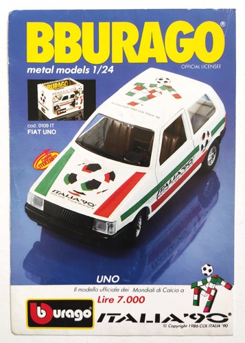 Pubblicita bburago fiat uno - fiat,