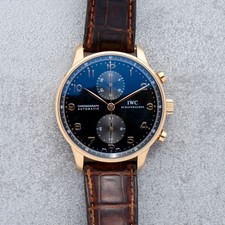 IWC Portuguese Chronograph oro rosa 18 carati ref. IW371415