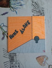 Quadro Moderno Dipinto A Mano Con Pennarelli Su Tela Zenacolor 20x20 