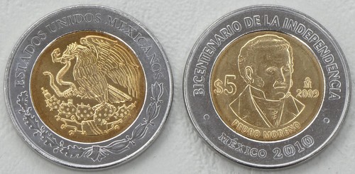 Messico pesos moneta - messico,