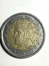 2 Euro Italia 2002 Dante Alighieri RARE LIMITED MCC Europa