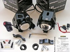 Pair of motorcycle spotlights