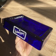 Vintage Schweppes Cobalt Blue