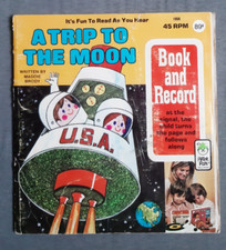 A TRIP TO THE MOON  -  Book and Record  -  PETER PAN 1956  -  Hörspiel + Buch