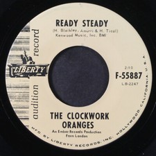 CLOCKWORK ORANGES: ready steady / after tonight LIBERTY 7" Single 45 RPM