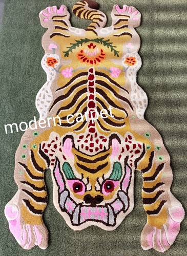 Tappeto tigre tibetano giallo