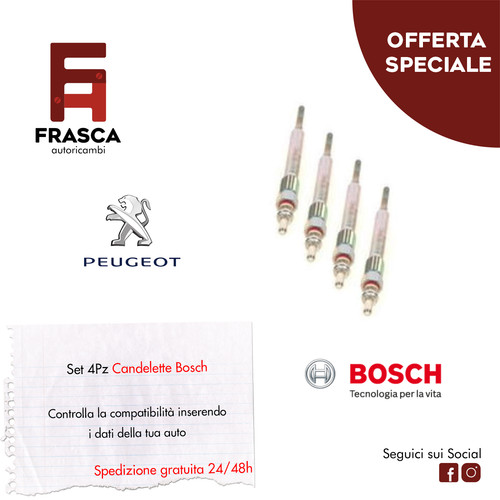 Candelette bosch set - set, 4