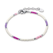 Bracciale Perline Bianche e
