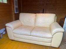 Divano 2 Posti In Pelle Di Daino