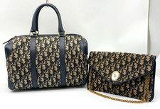 Christian Dior Trotter Navy Boston borsa/catena borsa a tracolla set di 2 NS101191