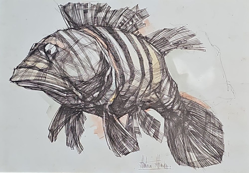 Disegno pesce china - pesce,