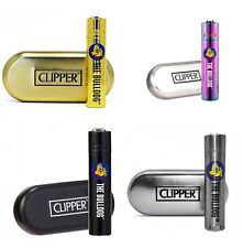 Accendini clipper large metal The Bulldog con cofanetto regalo limited edition