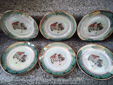 Servizio 6 piattini dolce/frutta Bavaria H&C SELB Heinrich, Anni ‘60, Vintage