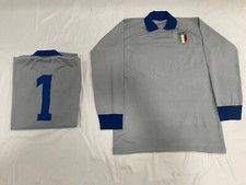 Maglia ITALIA N°1 Dino Zoff Mondiali 82 Lanetta Calcio Campioni Del Mondo Grigio