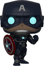 Funko Pop Games 627 Marvel Avengers Captain America GITD EXCLUSIVE NUOVO