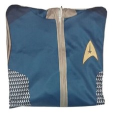 Maglia Zip STAR TREK Discovery Tracksuit Jacket Uomo Taglia L Cosplay Mai Usata