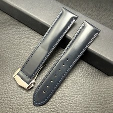 Cinturino orologio pelle blu