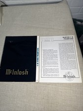 Manuale d'epoca del proprietario McIntosh C30 USA - originale con foto