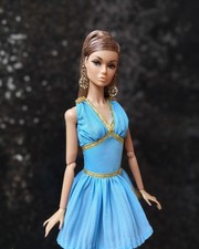 Abito blu Megara, vestito