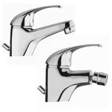 Rubinetto miscelatore rubinetteria per bagno lavabo e bidet cromo Nordmix