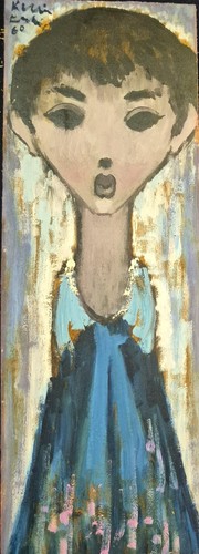 Dipinto olio tavola - su,