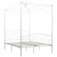 Letto a Baldacchino Bianco in