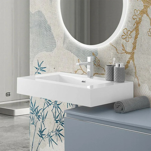 Lavabo sospeso resina 100 - resina,