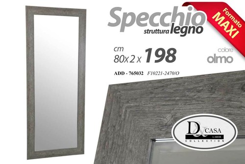 Specchio rettangolare legno - specchio,