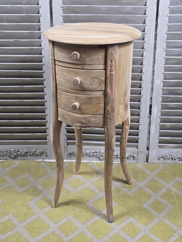 Comodino legno cassetti - 3,