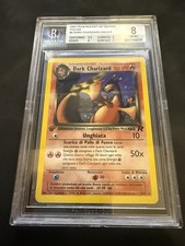 Carta Card Pokemon Dark Charizard Team Rocket Prima Edizione ITA BGS 8  4/82