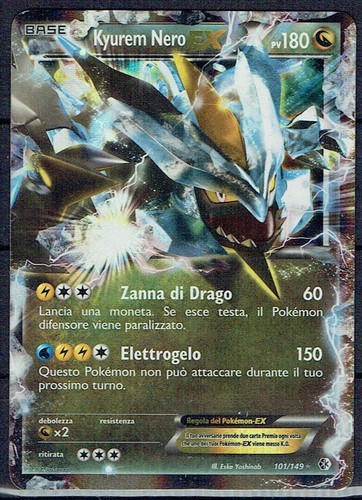 Carta pokemon kyurem nero - kyurem,