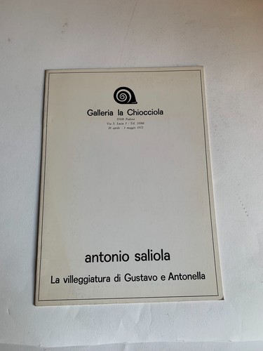 Antonio saliola galleria - saliola, la