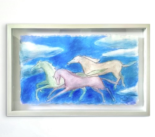 Quadro originale cavalli - originale, "cavalli"