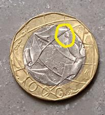 moneta 1000 lire 1998 con errori di conio