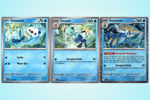 Oshawott dewott samurott - oshawott,