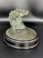 Scultura in Bronzo primi '900 - Elmo Cavalleria su Testa di Gorgone