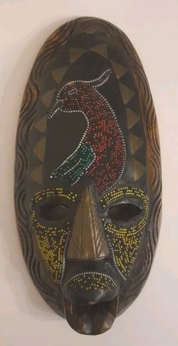 Maschera legno intagliato con - maschera,