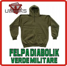 Felpa DIABOLIK NINJA MIMETICO Ultras HOOLIGANS sweat cappuccio SCONTO FINE SERIE