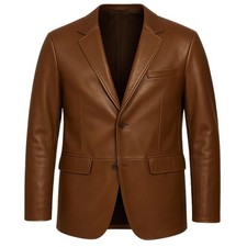 Giacca blazer uomo pelle