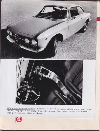 Foto alfa romeo 1750 veloce - alfa,