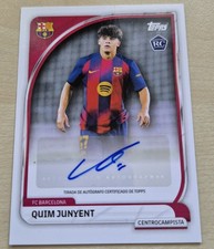 QUIM JUNYENT, CARTA ROOKIE + PRIMO AUTOGRAFO CON LICENZA!! FC BARCELLONA, ULTRA RARA