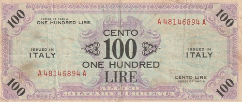 Italy 1943 100 - , lire