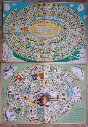 Cartoncini gioco dell oca - gioco,
