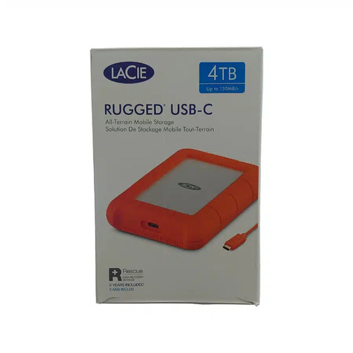 Lacie rugged usb 4tb - usb-c,