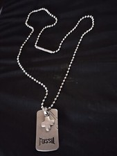 Collana Fossil in Acciaio Anallergico con Pendente - Ref. JF820950